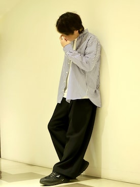 「HI-TEC（ハイテック）のアイテム」を使った、BRICK&SONS 天王寺ミオさん（メンズ・173cm）の春コーディネート