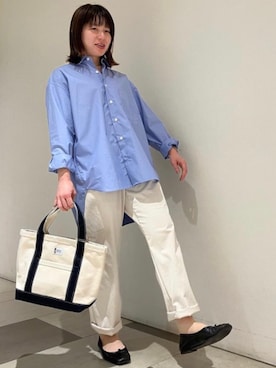 「アイテム（その他シューズ）」を使った、BRICK&SONS 天王寺ミオさん（レディース・149cm）の夏コーディネート