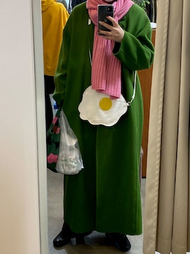 「JEANASIS（ジーナシス）のアイテム（その他アウター）」を使った、eg9さん（レディース・159cm）の冬コーディネート