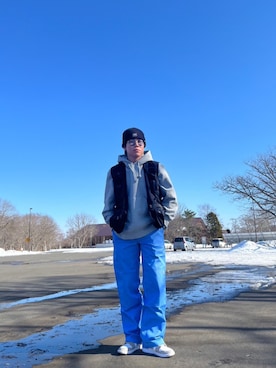 「Jordan」｜「アイテム（ニットキャップ/ビーニー）」を使った、だいきさん（メンズ・173cm）の春コーディネート