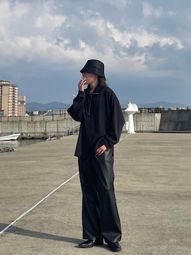 「JUNRED（ジュンレッド）のアイテム（帽子）」を使った、だいきさん（メンズ・173cm）の秋コーディネート