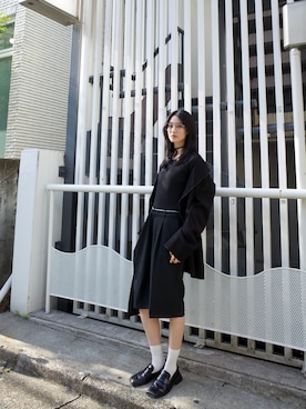 「JOSE MOON（ジョゼムーン）のアイテム」を使った、青野楓さん（レディース・170cm）の春コーディネート