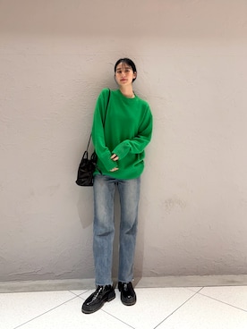 「NO NAME（ノーネーム）のアイテム」を使った、青野楓さん（レディース・170cm）の春コーディネート