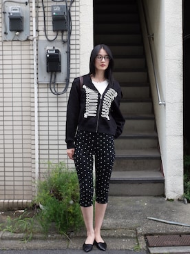 「Cider（Cider）のアイテム」を使った、青野楓さん（レディース・170cm）の秋コーディネート