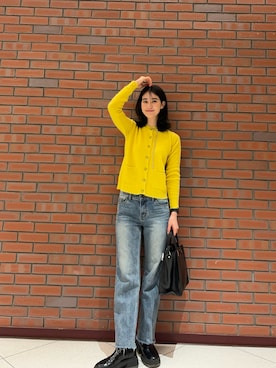 「NO NAME（ノーネーム）のアイテム」を使った、青野楓さん（レディース・170cm）の春コーディネート