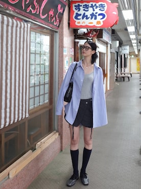 青野楓さん（レディース・170cm）の秋コーディネート