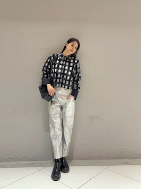 「NO NAME（ノーネーム）のアイテム」を使った、青野楓さん（レディース・170cm）の冬コーディネート