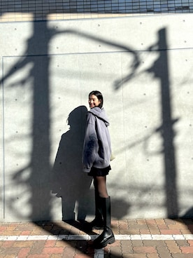 青野楓さん（レディース・170cm）の冬コーディネート