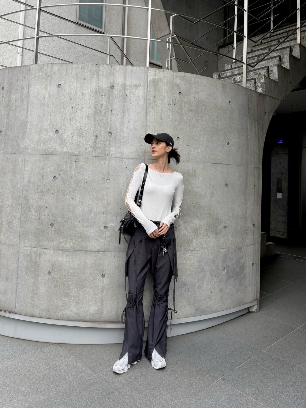 SLY（スライ）の「PLEATS LAYERED FLARE PT プリーツ レイヤード