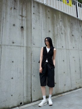 「JOSE MOON（ジョゼムーン）のアイテム」を使った、青野楓さん（レディース・170cm）の夏コーディネート