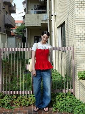 青野楓さん(レディース・170cm)の秋コーディネート