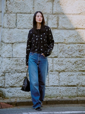 青野楓さん（レディース・170cm）の春コーディネート