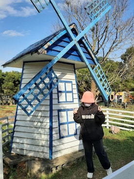 「oversize」｜「アイテム（その他トップス）」を使った、qiinazさん（レディース・155cm）の冬コーディネート