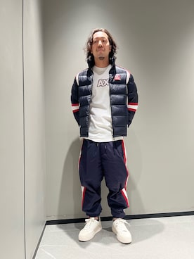 「ARMANI EXCHANGE（アルマーニエクスチェンジ）のアイテム」を使った、まるてぃさん（メンズ・172cm）の秋コーディネート