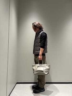 「ARMANI EXCHANGE（アルマーニエクスチェンジ）のアイテム」を使った、まるてぃさん（メンズ・172cm）の秋コーディネート