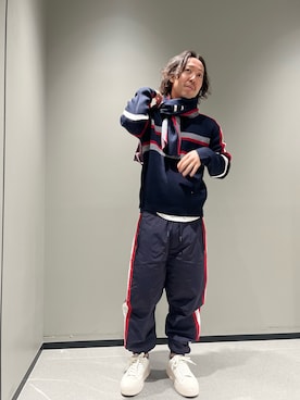 「ARMANI EXCHANGE（アルマーニエクスチェンジ）のアイテム」を使った、まるてぃさん（メンズ・172cm）の秋コーディネート