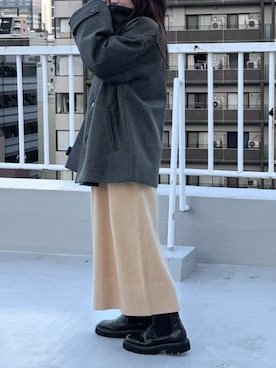 「アイテム（テーラードジャケット）」を使った、KiKiさん（レディース・147cm）の冬コーディネート