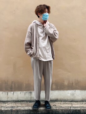 「epnok（エプノック）のアイテム（パーカー）」を使った、natsu000730さん（メンズ・177cm）の秋コーディネート
