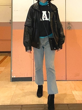 「HERZ（ヘルツ）のアイテム」を使った、108pitaさん（レディース・163cm）の冬コーディネート