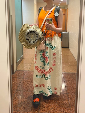 「no brand（ノーブランド）のアイテム」を使った、108pitaさん（レディース・163cm）の夏コーディネート