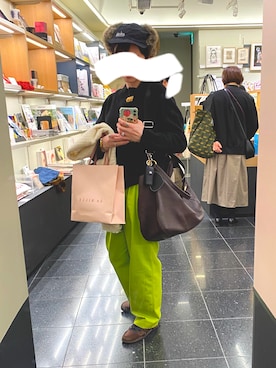 「アイテム（帽子）」を使った、108pitaさん（レディース・163cm）の秋コーディネート