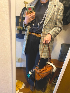 「H&M（エイチ・アンド・エム）のアイテム」を使った、108pitaさん（レディース・163cm）の秋コーディネート