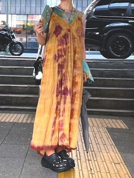「crocs（クロックス）のアイテム」を使った、108pitaさん（レディース・163cm）の夏コーディネート