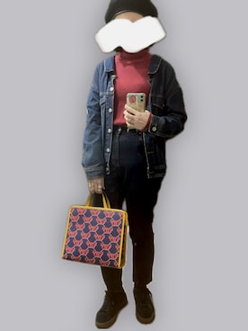 「GUCCI（グッチ）のアイテム（バッグ、その他）」を使った、108pitaさん（レディース・163cm）の春コーディネート