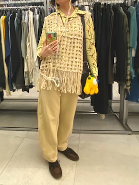 「GUCCI（グッチ）のアイテム」を使った、108pitaさん（レディース・163cm）の秋コーディネート