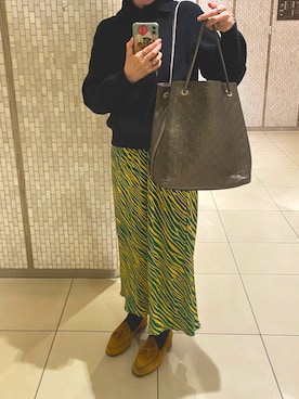 「no brand（ノーブランド）のアイテム」を使った、108pitaさん（レディース・163cm）の秋コーディネート