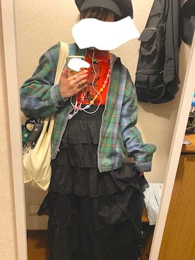 「no brand（ノーブランド）のアイテム」を使った、108pitaさん（レディース・163cm）の秋コーディネート