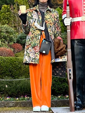 「HERZ（ヘルツ）のアイテム」を使った、108pitaさん（レディース・163cm）の冬コーディネート