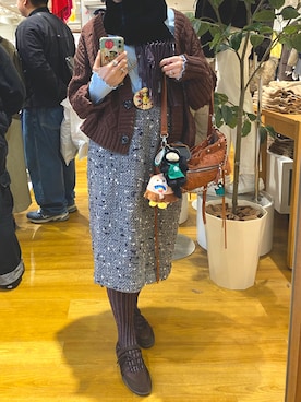 「GU（ジーユー）のアイテム（スニーカー）」を使った、108pitaさん（レディース・163cm）の秋コーディネート