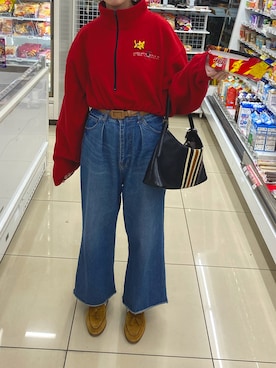 「タッセルローファー」｜108pitaさん（レディース・163cm）の冬コーディネート