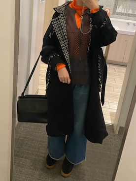 「GUCCI」｜108pitaさん（レディース・163cm）の冬コーディネート