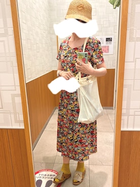 「FRUIT OF THE LOOM（フルーツオブザルーム）のアイテム」を使った、108pitaさん（レディース・163cm）の夏コーディネート