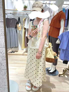 「アイテム（サンダル）」を使った、108pitaさん（レディース・163cm）の夏コーディネート