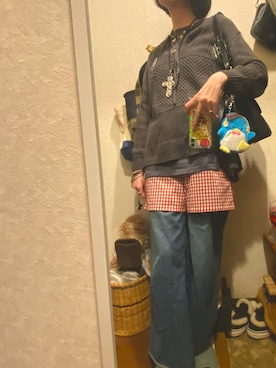 「no brand（ノーブランド）のアイテム」を使った、108pitaさん（レディース・163cm）の秋コーディネート