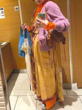 「no brand（ノーブランド）のアイテム」を使った、108pitaさん（レディース・163cm）の秋コーディネート