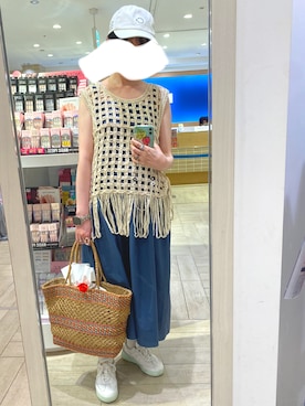 「FRUIT OF THE LOOM（フルーツオブザルーム）のアイテム」を使った、108pitaさん（レディース・163cm）の夏コーディネート
