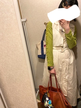 「cava cava（サヴァサヴァ）のアイテム（シューズ）」を使った、108pitaさん（レディース・163cm）の春コーディネート