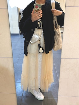 「アイテム（ドレス）」を使った、108pitaさん（レディース・163cm）の秋コーディネート