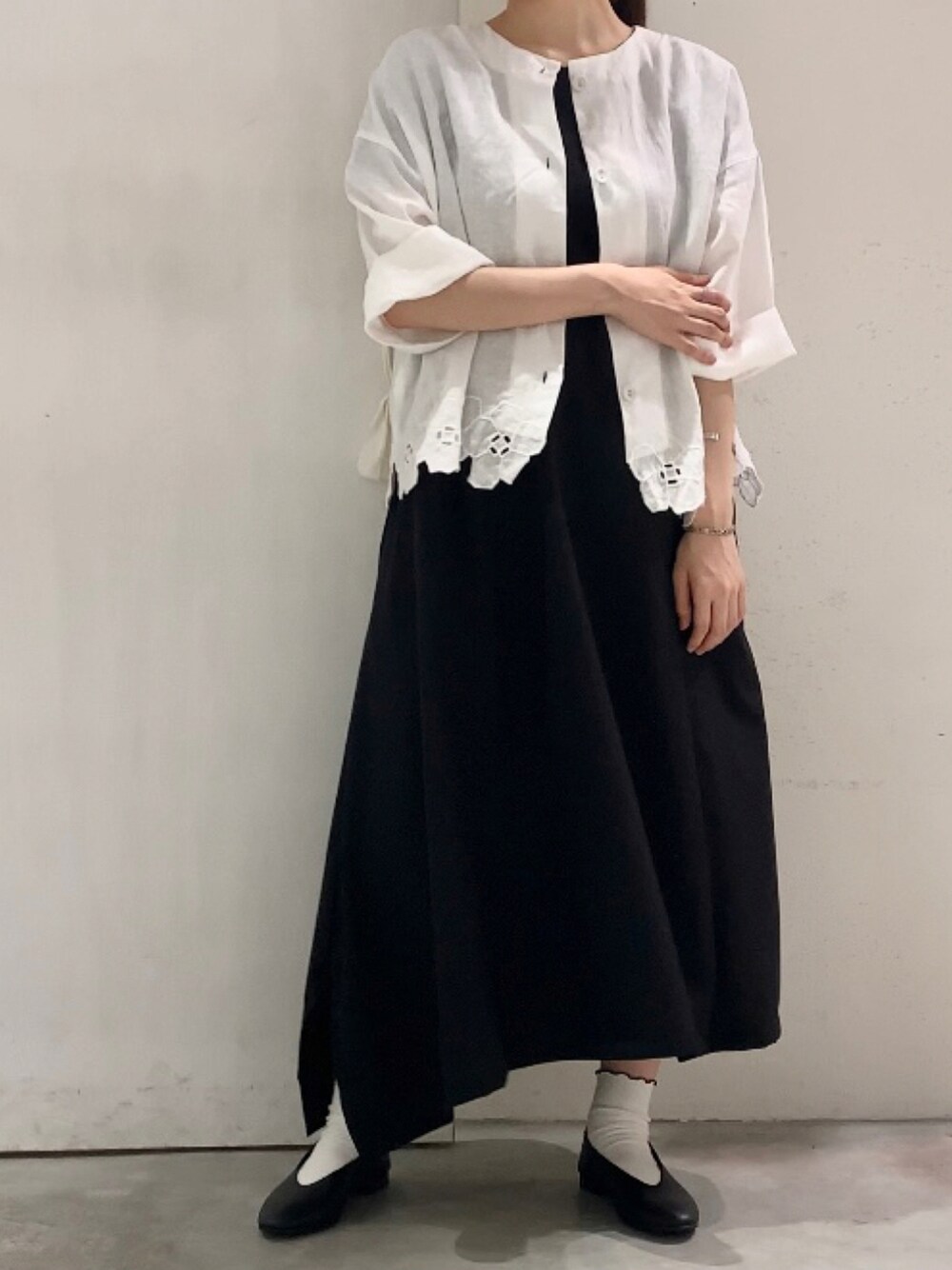 nop de nod（ノップドゥノッド）の「リネンカットワーク刺繍2way