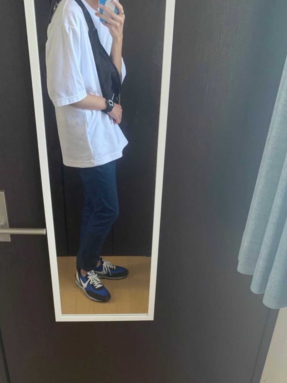 「COOLなこのコが仲間入り、休日スタイル、夏コーデ、UNIQLO、KAZUYUKI KUMAGAI、ブルー、爽やかコーデ、NIKE、undercover、スキニー」｜「NIKEのアイテム（シューズ、ブルー系）」を使った、super cellさん（メンズ・171cm）の夏コーディネートの1枚目の写真