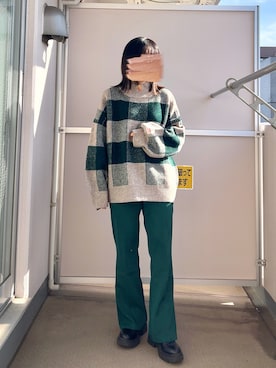「Java（ジャバ）のアイテム」を使った、38さん（レディース・153cm）の冬コーディネート