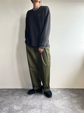 「ONCILY（オンシェリー）のアイテム（チノパンツ）」を使った、hayahaya8811さん（メンズ・175cm）の秋コーディネート