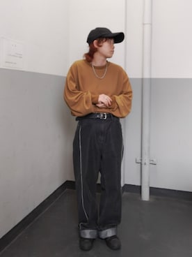 「tk.TAKEO KIKUCHI（ティーケータケオキクチ）のアイテム（帽子）」を使った、tkshishimotoさん（レディース・153cm）の秋コーディネート
