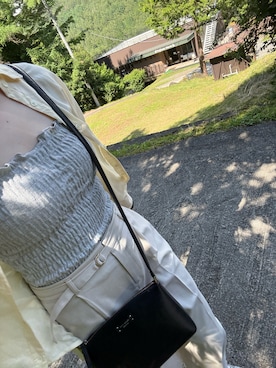 「coca（coca）（コカ）のアイテム（トップス）」を使った、ももちさん（レディース・166cm）の夏コーディネート