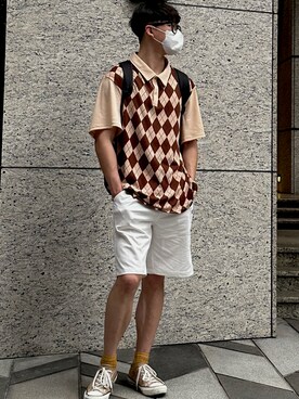 「NET（ネット）のアイテム」を使った、 Viva Magentaさん（メンズ・177cm）の春コーディネート