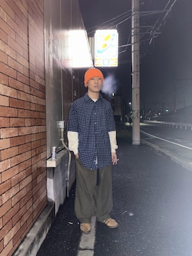 「Wrangler（ラングラー）のアイテム」を使った、Reeさん（メンズ・163cm）の春コーディネート